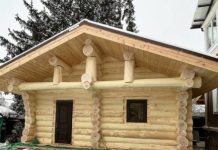Сруб бани по Канадской технологии: что это и как выглядит?