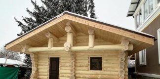 Сруб бани по Канадской технологии: что это и как выглядит?