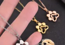 Подвеска в форме лапки с фотографией питомца: память навечно